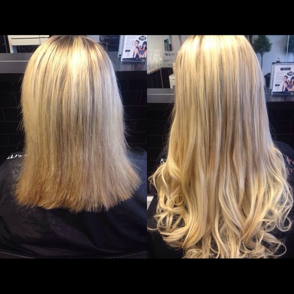 Light Blonde 100% Remy Human Hair Extensions halo